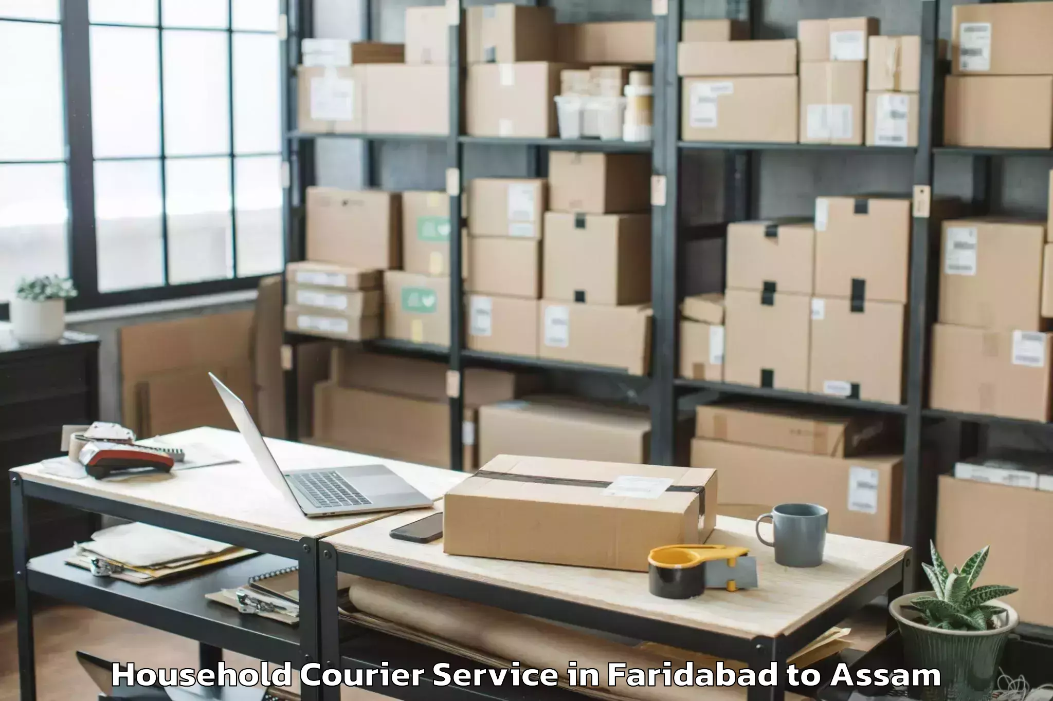 Easy Faridabad to Kangku Household Courier Booking